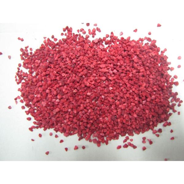 GMP factory supply Top Grade Freeze Dried Fruit Snack Dried Raspberries Granule Healthy berries 2-6mm