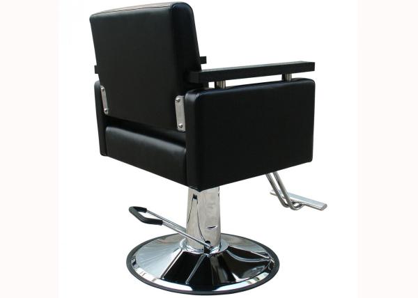 WT-3204  Square Professional Styling Chair for Fair Salon Wooden Handrest Round Base