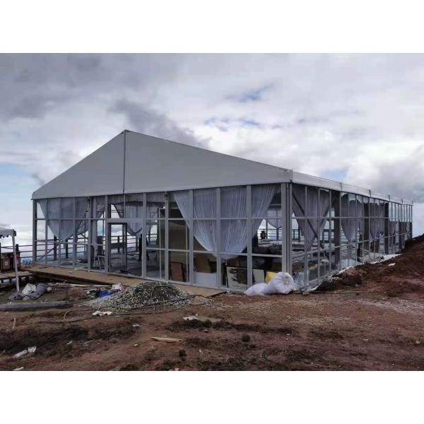 20*50m Aluminum Party Tent Metal Frame Polyvinyl Chloride A Shape Marquee