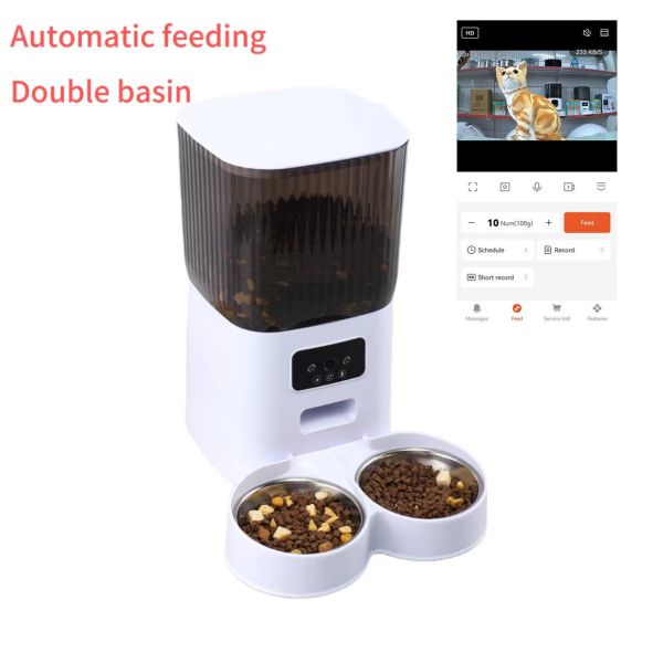 Smart Pet Feeder WiFi Automatic Cat Dog Food Dispenser with App Control