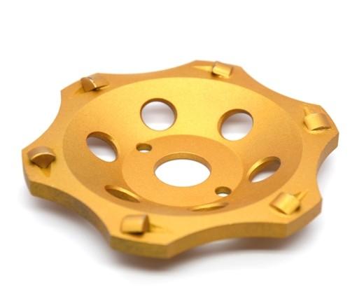 5 PCD Diamond Cup Wheels Super Good Wearness For Heavy Epoxy Removing