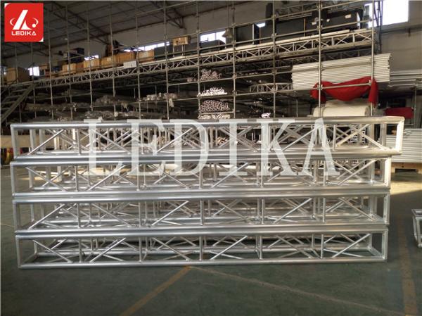 Silver Bolt Or Screw Aluminum Square Truss 3 Meter For Celebration Parties