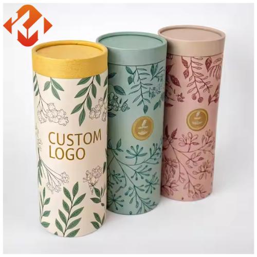 Eco Friendly Cardboard Round Packaging Paper Tube Food Cylinder Kraft Paper Tube Packaging