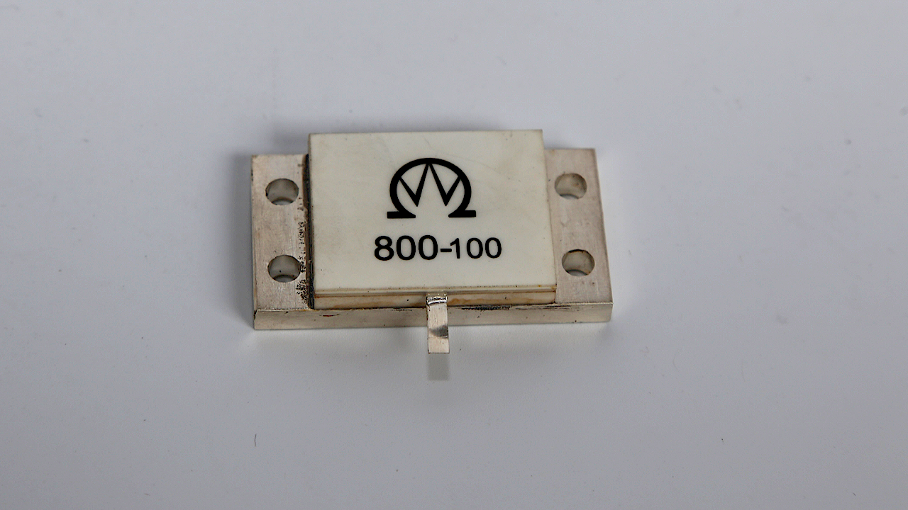 1000W 0.1 Ohm Ceramic Composition High Power RF Flange Resistor