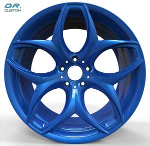 PCD 5-120 Forged Auto Wheels 22 Inch 6061 T6 Blue For BMW