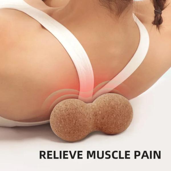 Sustainable  Eco Yoga Ball Massage Stress Release Non Toxic Cork Yoga Ball