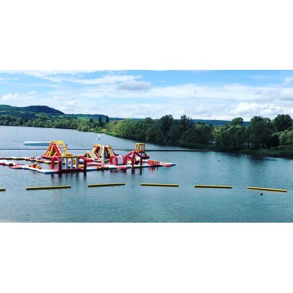 пляж раздувного аквапарк брезента PVC 0.9mm взрослый отскакивает плавая 160 человек игр