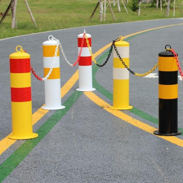 Желтый чёрный красный белый пластиковый дорожный конус предупреждение безопасности изоляция цепочка гостиницы изоляция пирс знак подвеска