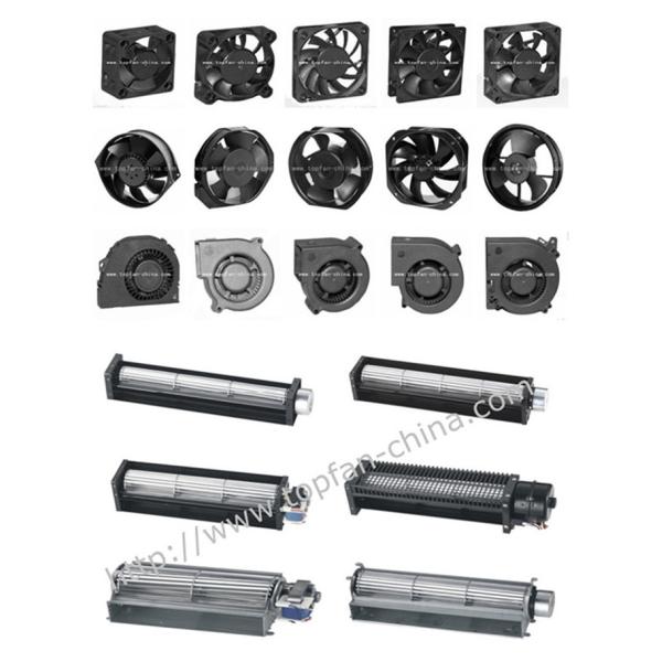 Low Noise DC Ventilation Fan Ball Bearing 5V / 12V / 24V 80mm X 80mm X 15mm