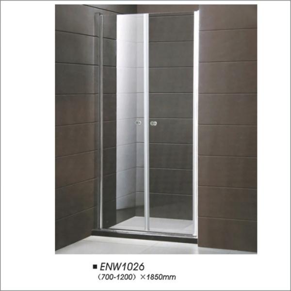 Unique Design Pivot Glass Shower Doors Framed For Hotel Guest Bathroom