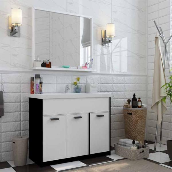 Wall Mounted Plywood Bathroom Cabinet