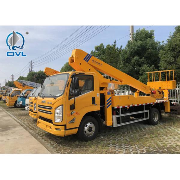 150hp Aerial Work Truck 17m Telescopic Foldable Aero Vehicle Boom Lifter Wheeled Elevator
