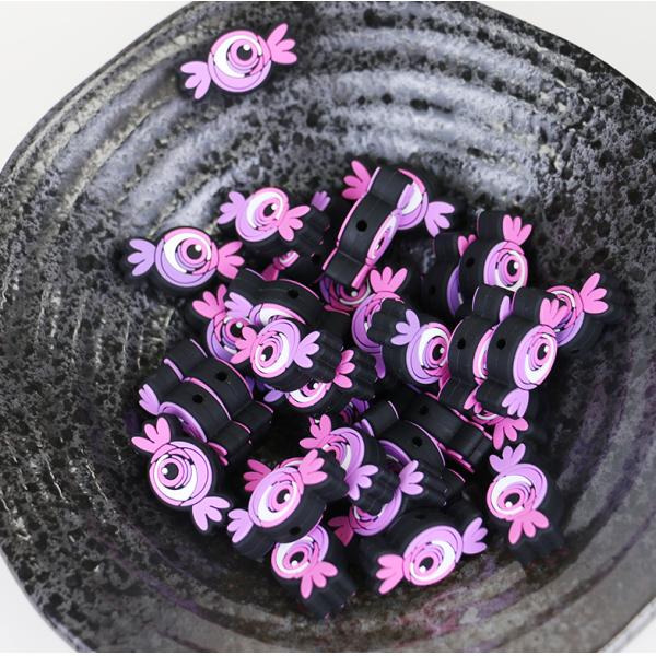 Изготовленное на заказ нетоксическое прорезывание зубов силикона отбортовывает с отверстием для focals прорезывания зубов младенца для рождества хеллоуина