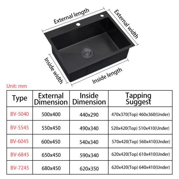 Двойной материал нержавеющей стали 304 раковины 201 стирки овоща шара