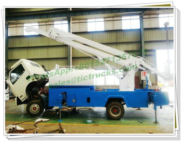 Truck Mounted 16m Aerial Work Platforms woith Water tanker High Performance Whtsp:+8615271357675