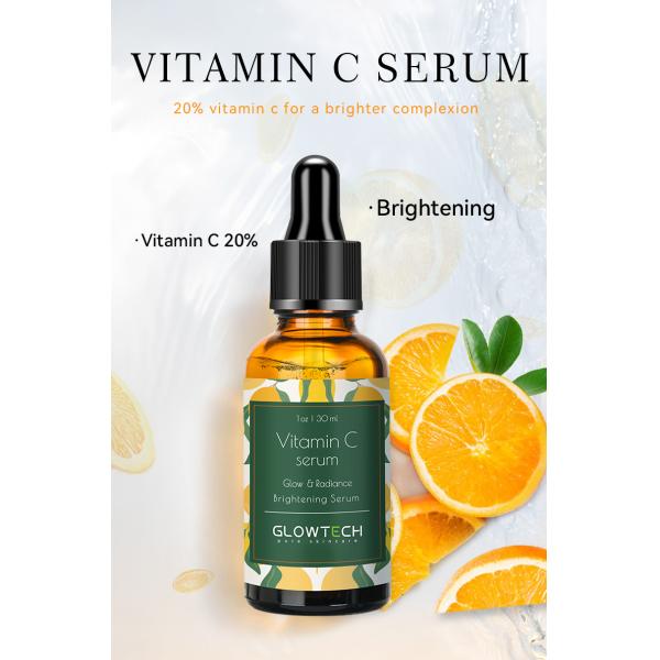 Wholesale Brightening Anti-spots Vc Serum Beauty Vitamin C Face Serum China Personal Care Female OEM ODM Private Label Service