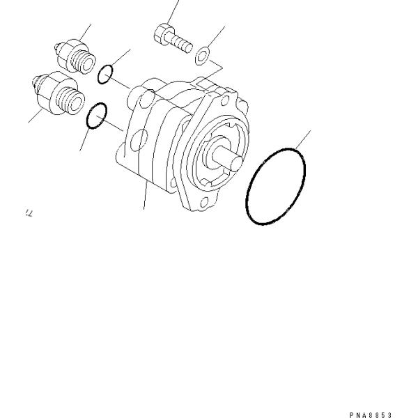 705-40-01370 PC75UU-2 Hydraulic Gear Pump Charge Pump For KOMATSU Excavator Part