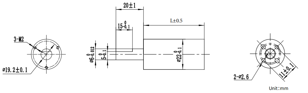 Порошковые металлургии коробки передач редуктора Dia PG22A-PM-HT 22mm планетарные
