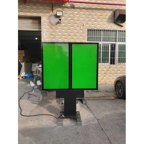 49-inch High-Brightness Rainproof Column-Mounted Dual-Screen Smart Display Outdoor Video Machine