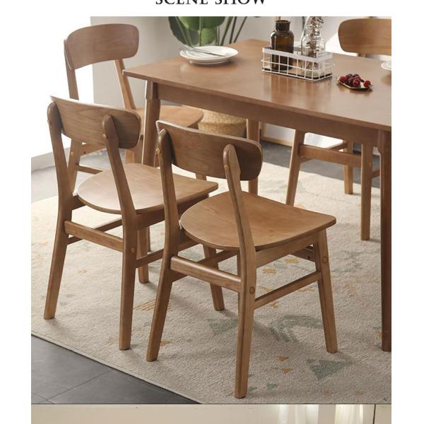 Muebles de comedor clásico Colección sillas de goma de madera maciza sillas de comedor con diseño moderno