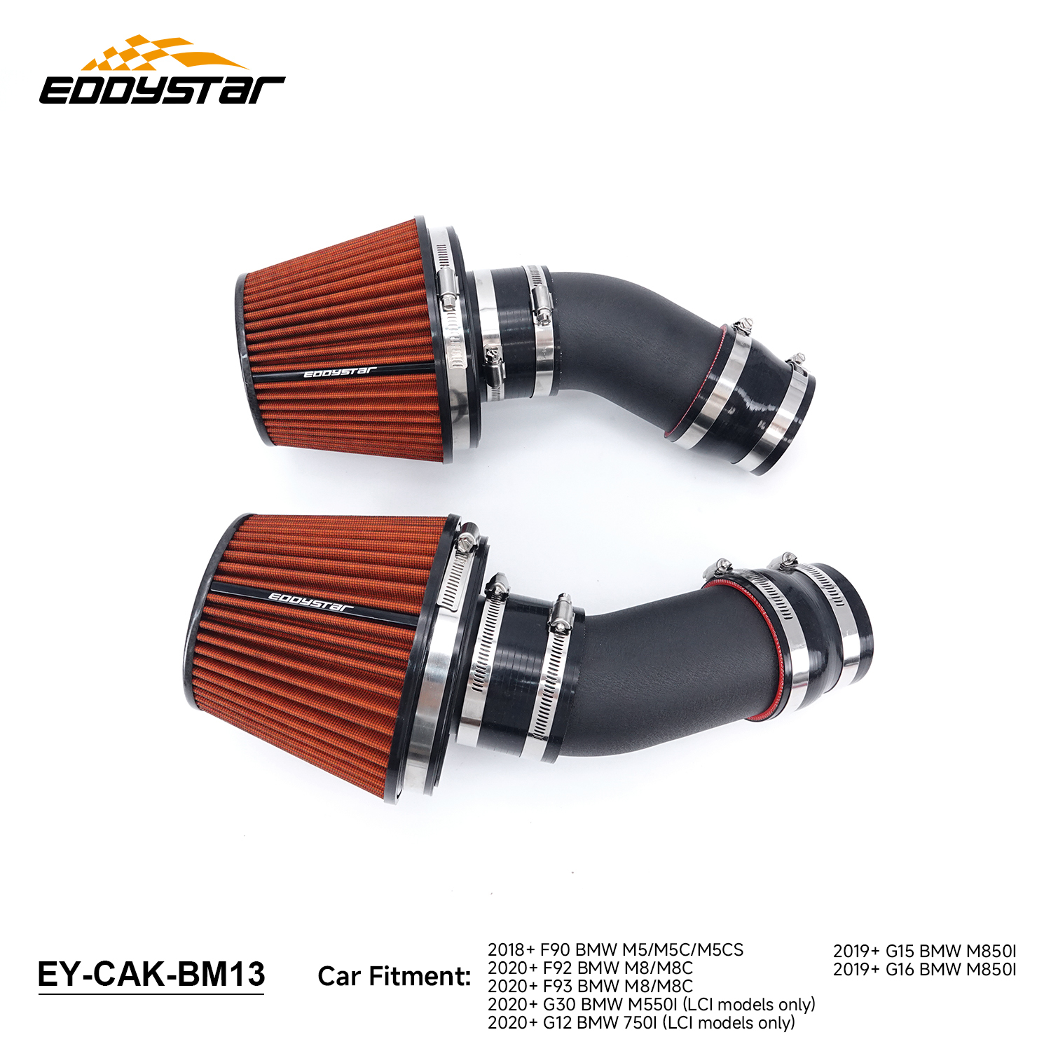 EDDYSTAR Cold Air Intake System For BMW M5 M8 M550i 750i M850i 4.4L V8 2018+