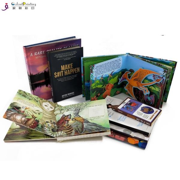 OEM Paper Printing Services Full Color Lamination Board Binding Book For Children
