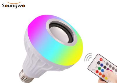 Bulbo SMD5730 de controle remoto do orador de Bluetooth do adaptador de RGBW E27