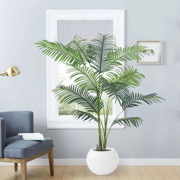 Wholesale Indoor Artificial Plants Faux Hawaii PalmPotted Plants For Indoor Decoration