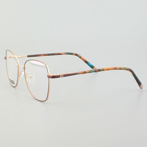 Polygon Eyewear Stainless Steel Metal Optical Frame for Women