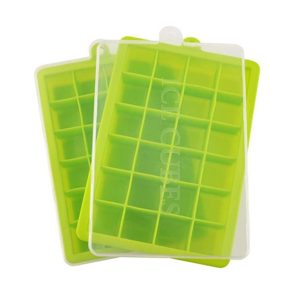 Silicone Ice Grid Food Grade Silicone Ice Cube Mold With Easy Demolding And Cover