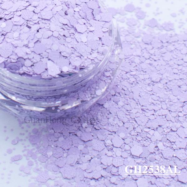 Matte Solvent Resistant Glitter Epoxy Chunky Mix For Nail Arts Decorations