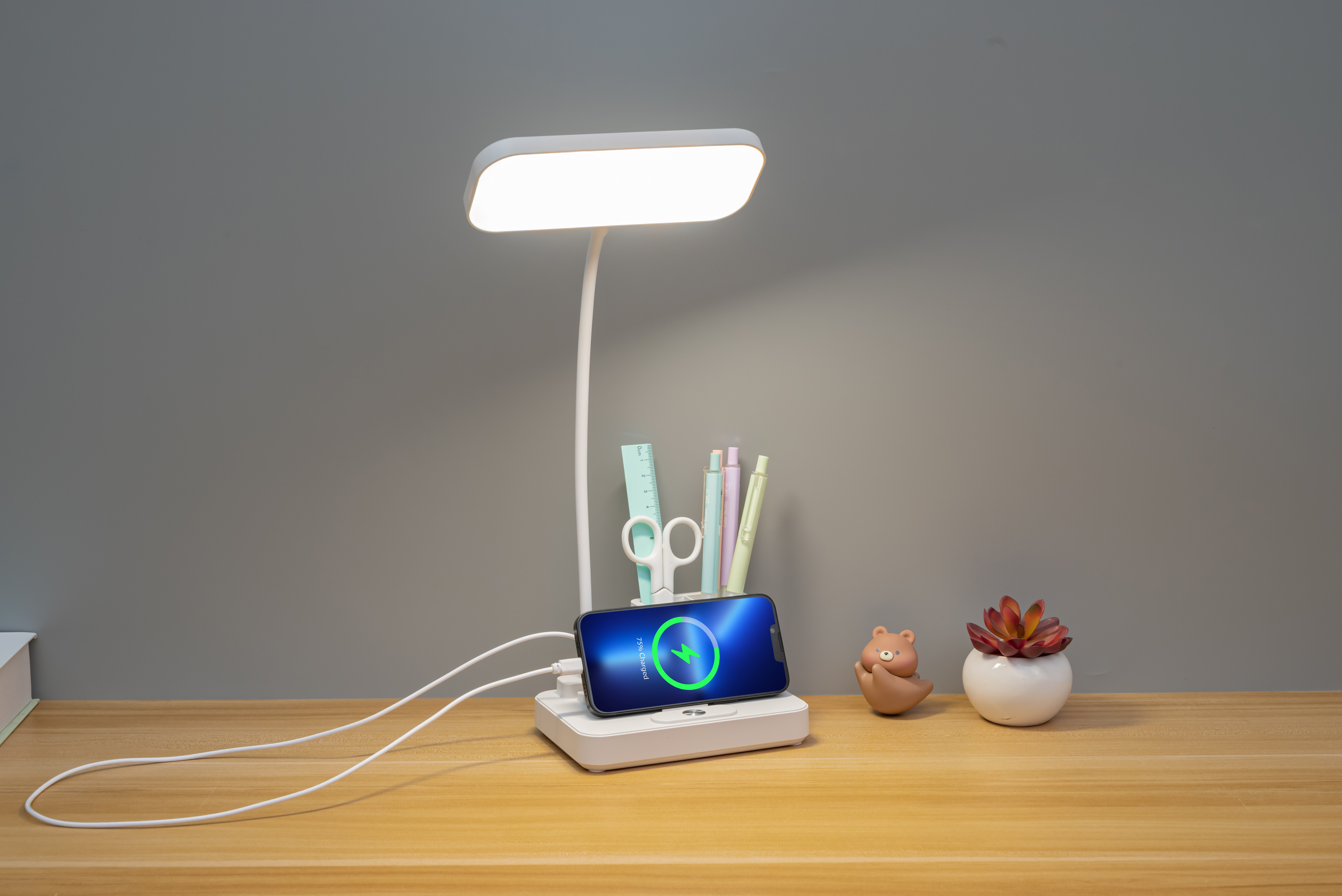 LED Desk Lamp Ideal for Study Room Bedroom Adjustable Brightness and Energy Saving Lighting Solution