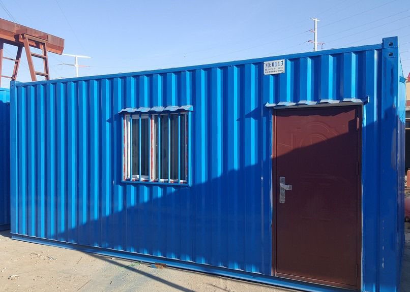 Сгущенный термоизоляцией контейнер офиса двери 20gp Prefab
