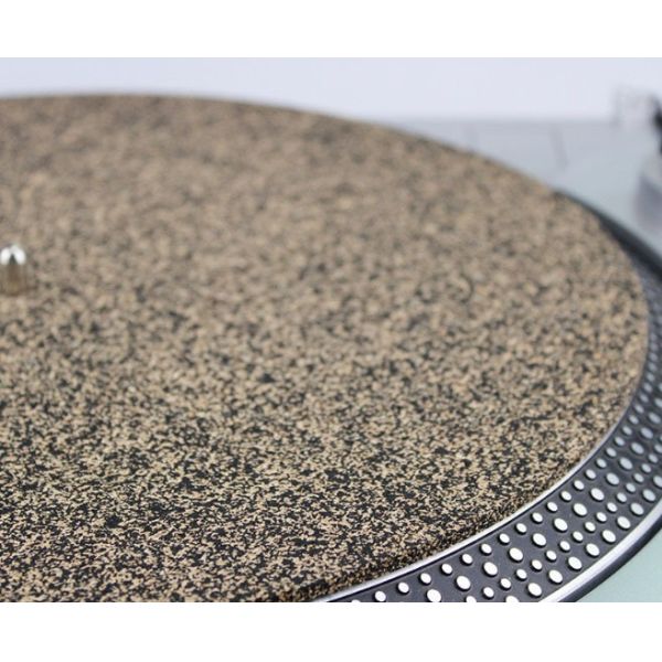 12in Cork & Rubber Turntable Platter Mat for Records, Anti-Static, Shockproof and, Improve Sound Quality