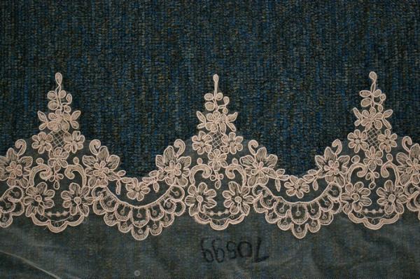 Wholesale Wedding Lace Trimming Embroidery Cord Lace Border with Different Color