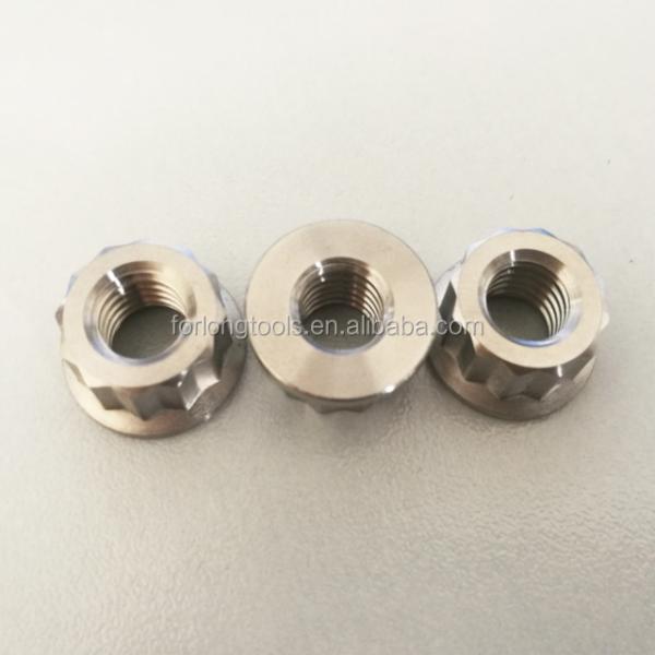 1.25 Pitch Flanged M8 Nuts in 6AL4V Grade Titanium for DIN Standard Mechanical Applications