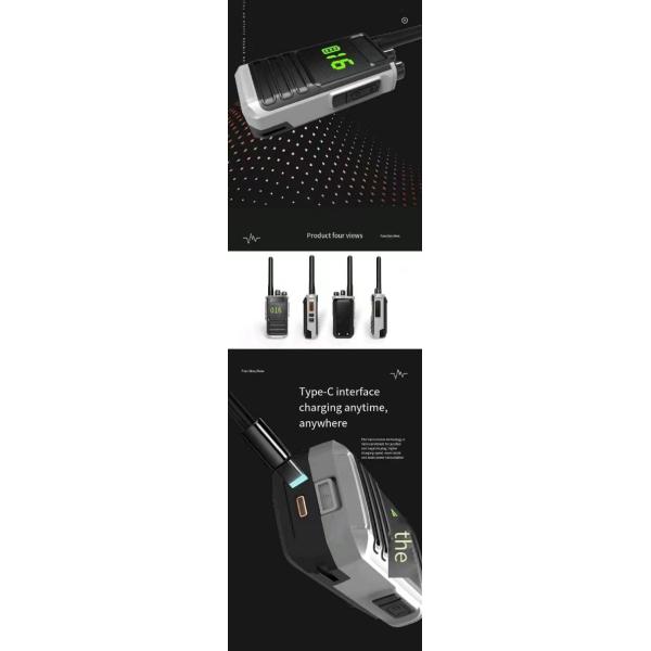 T66 Walkie Talkie Digital Radio Mobile Two Way Radio UHF for Interphone KTV 1-10KM Range