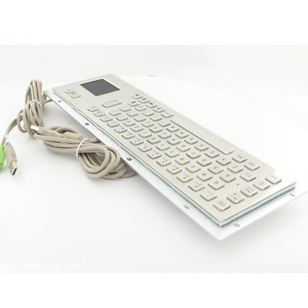 304 Stainless Steel Keyboard Waterproof Robust For Industrial Environments