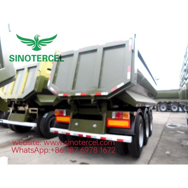 3-Axle U-Type Tipper Body Dump Semi-trailer