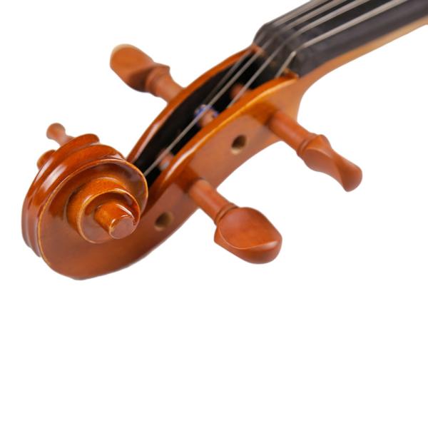 Hot Sale 4/4-1/8 Size Plywood Body with Very Nice Flamed Veneer on Top Student Violin