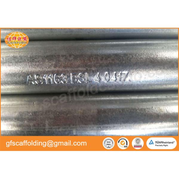 Q345B hot dip galvanized 6 M scaffolding steel pipe tube for Middle east market oil and gas project
