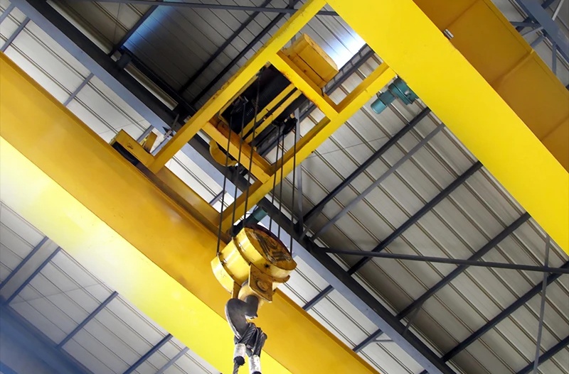 Zehua Double Wheel European Model Type Ksq Double Girder Electromagnetic Overhead Crane