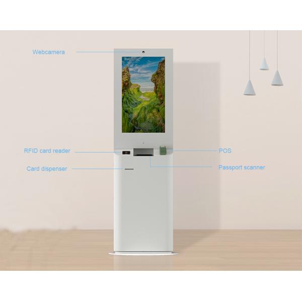 AIO Intelligent Hotel Self Service Check in Check Out Kiosk 24H Unattended Service