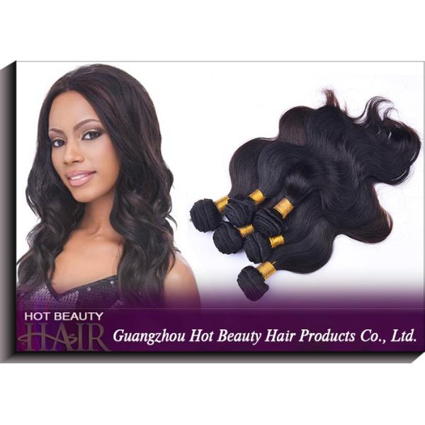 Black 5A Remy Virgin Brazilian Human Hair Extensions Body Wave