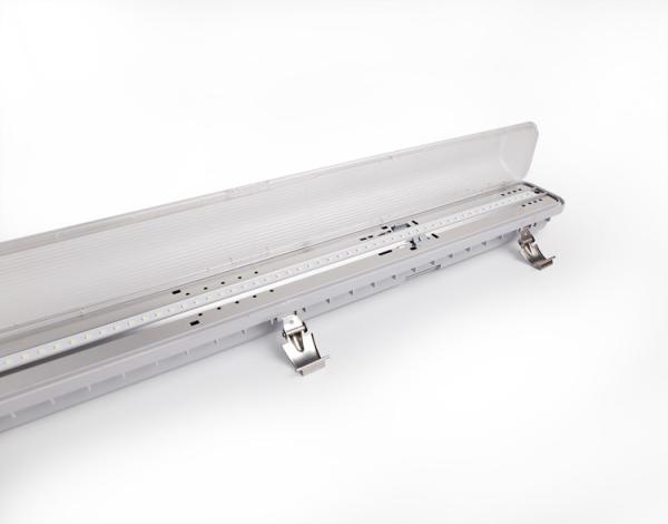 20W LED Tri Proof Light / Commercial Dust Tight Led Fixtures Custom Logo