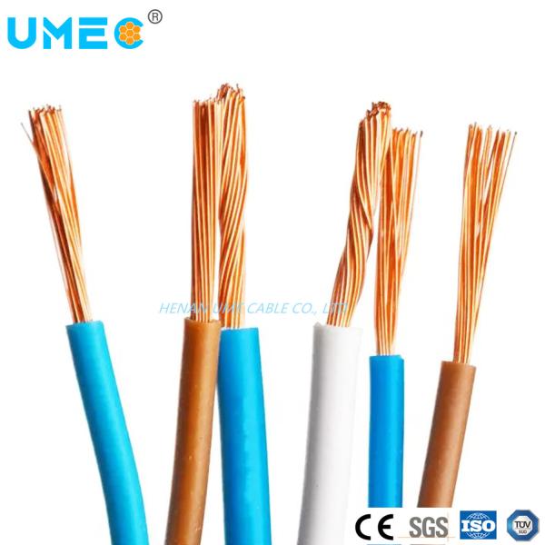 Cabos elétricos de cobre isolados sem oxigênio de núcleo único de cobre desnudo 1.5/2.5/4.0/6.0/10mm