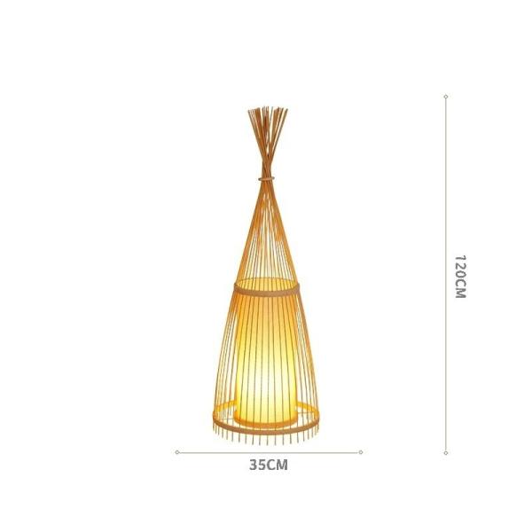 Handcrafted Bamboo Weaving Standing Lights Floor Lamps For Living Room bedroom Light