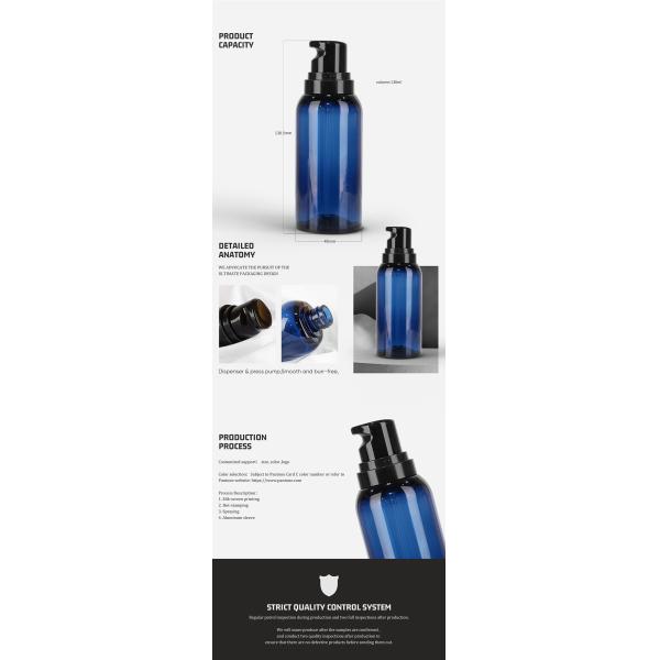 Luxury Shampoo And Conditioner Bottle 130ml Blue PCR Body Lotion Packaging