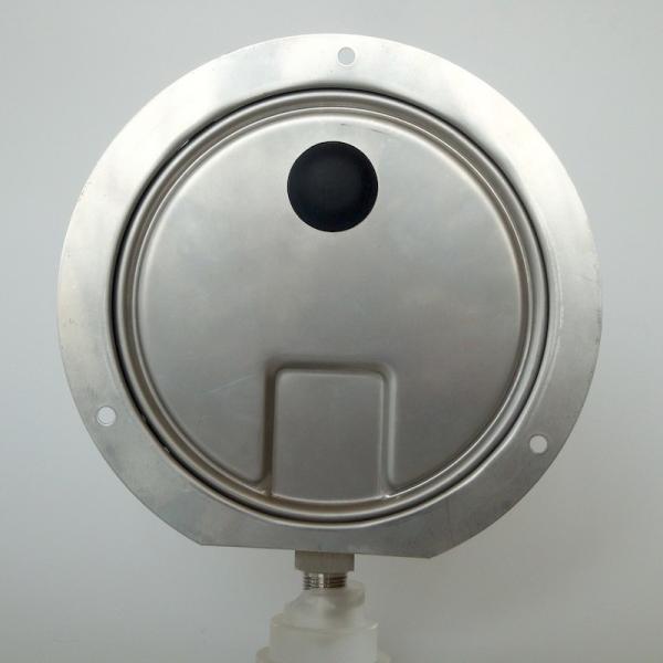2.5Mpa 160mm All Stainless Steel Pressure Gauge Flange Panel Mount