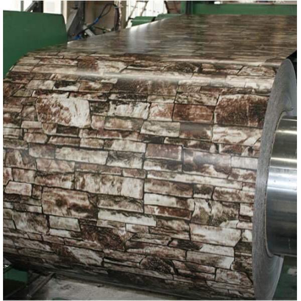 PPGI Prepainted Galvanized Steel Coils 1000 -1500mm Wood Pattern